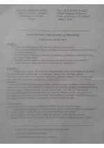 Examen Introduction au Marketing Session Normal et Session de Rattrapage.webp